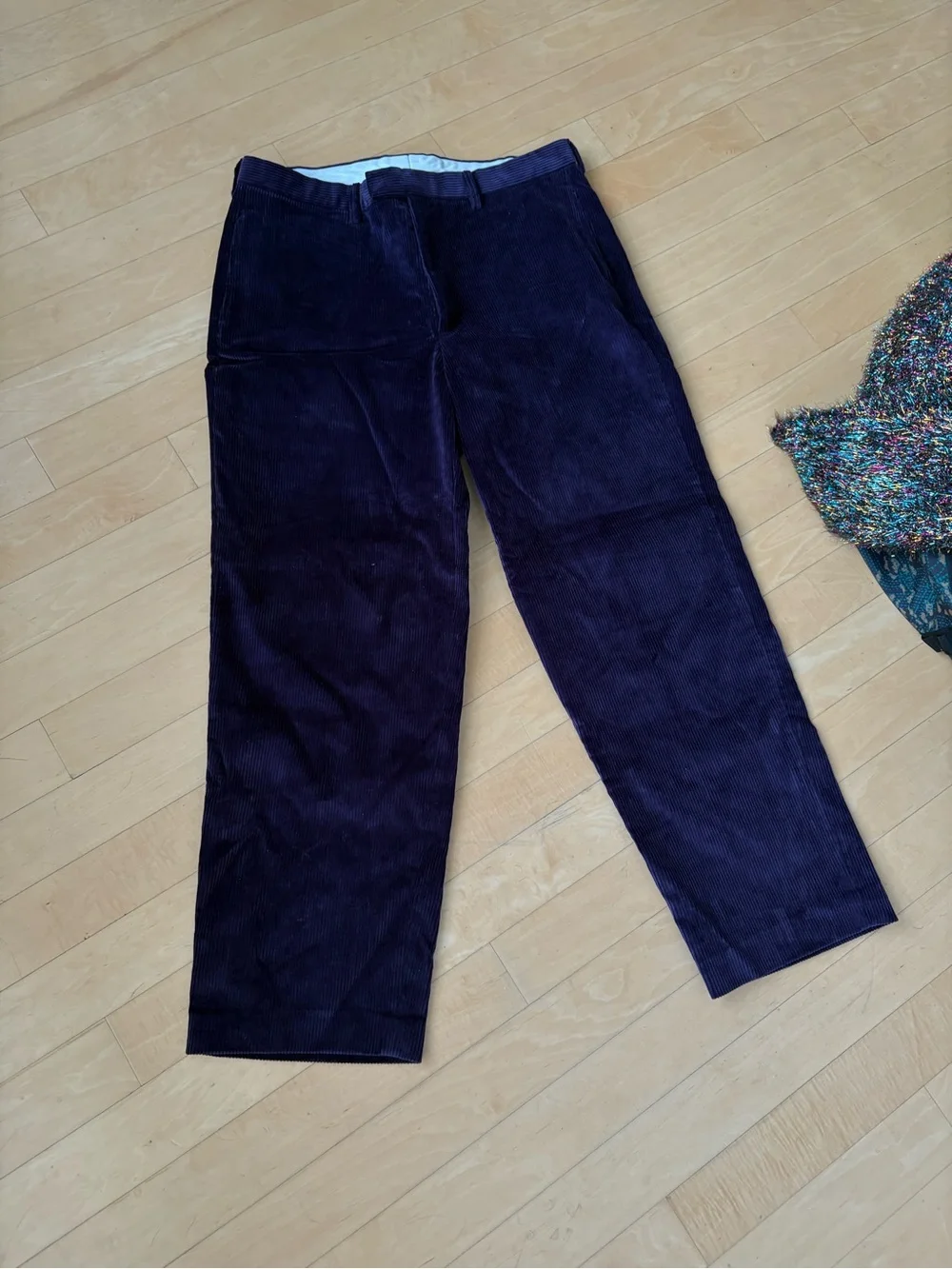 Noah Purple Corduroy Trousers